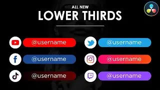 Clean Lower Thirds | DaVinci Resolve Tutorial | Easy Tutorial
