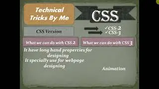 CSS Tutorial Part 2 CSS Version | Vishnu Diwakar | Web Development