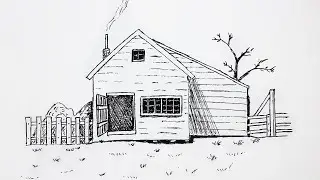 How to Draw a House | Як намалювати будинок