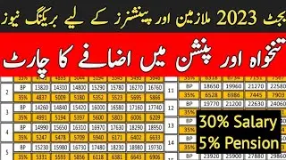 Pay Increase Chart || Formula for Calculating Pay Increase | Salary Chart | Budget 2023 | 30% Salary