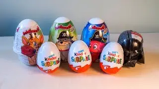 РАСПАКОВКА КИНДЕР СЮРПРИЗОВ 