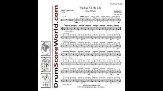 Drum Score - Rascal Flatts - Waiting All My Life (Preview)