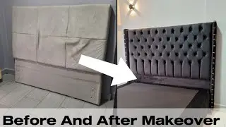 How To Change Your Bed Fabric Colour And Design DIY // Detailed Bed Makeover