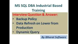 Top 10 SQL DBA Industry Base Question & Answer in HINDI Day 15(Part-01) #ibharatsoftware