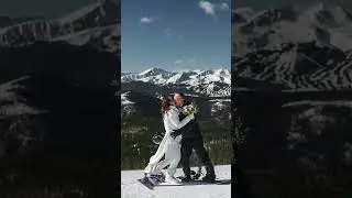 How to have a snowboard elopement Colorado #elopement #gettingmarried #colorado #adventureelopement