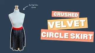 How to Sew a Crushed Velvet Circle Dress with Craft Hero Lucinda