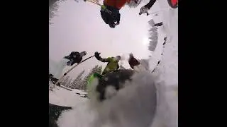 My crash into a moguled pile of powder on Ptarmigan at Copper Mountain