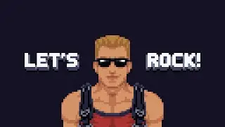 Pixel Art Animation - Let's Rock (Duke Nukem)