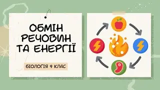 Біологія 9 клас  Обмін речовин та енергії