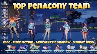 Penacony 10P Team Showcase | Honkai Star Rail Indonesia