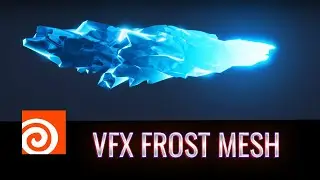 VFX Frost Projectile (Ice Shard Mesh) - Houdini