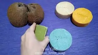 Cutting & lather turkish soap ASMR / Режу и мылю турецкое мыло АСМР