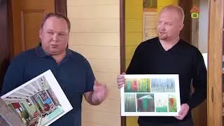 Дачный ответ и теплые полы Thermo в проекте - Гостиная с панорамной дверью