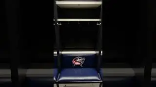 Tour Blue Jackets locker room! 🏒🥅#nhl #bluejackets #hockey