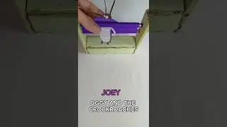 SIMPLE MAGIC TRICKS JOEY OGGY AND THE CROCKROACHES #shorts #art #shortvideo #hack #youtubeshorts
