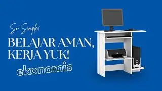 Meja Komputer Simple buat gaming ✅ belajar ✅ kerja ✅ #furniturebandung