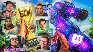 I WON $50,000 ON BO7 (Killing Twitch Streamers - Streamers Reactions)