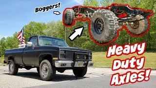 I Bought HEAVY DUTY 1 Ton Axles for my Squarebody Chevy! (Came with Super Swamper Boggers!!)