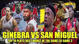 GINEBRA VS SAN MIGUEL SEMIFINALS GAME 3/T0P 10 PLAYZ/BEST MOVEZ OF THE GAME #viralvideo #pbaupdates