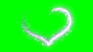 Love green screen || heart particles green screen no copyright