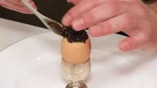 Justin Wise's Scrambled Farm Pride Eggs with Caviar
