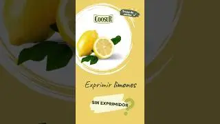 Exprime un limón 🍋 𝗦𝗜𝗡 𝗘𝗫𝗣𝗥𝗜𝗠𝗜𝗗𝗢𝗥 ¡facilísimo!