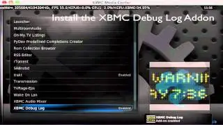 Enable XBMC Debug logging