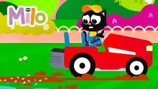 What a mess Milo has made in the garden! | Milo Official Channel