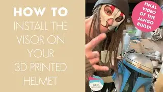 TUTORIAL 15 - - HOW TO Install the Visor on your 3D printed helmet.