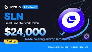 SLN AIRDROP TOKEN TARQATMOQDA TEZDA OLAMIZ VAQT CHEGARALANGAN
