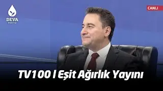 TV100'de Eşit Ağırlık programına konuk oluyorum
