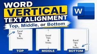 Align Text Vertically in Microsoft Word