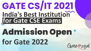 India's Best Institution for Gate CSE Exams | Admission Open for Gate 2022 | @GATEATZEAL