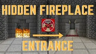 Redstone turtorials #5: How to make a Hidden Fireplace Secret Entrance in Minecraft