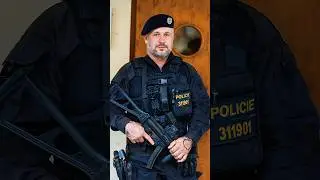 A Police Officer from Czech Republic went from serious to smiling 🙂 