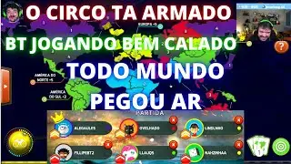 A MAIOR PATETADA DE TODAS PARTIDAS DE WAR - GAULES JOGANDO WAR com Lindinho, Liminha, Bt, Nahzinha
