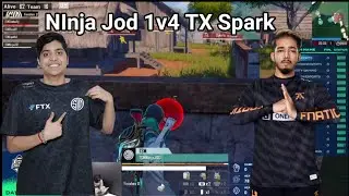 Ninja Jod 1v4 Tx Spark ||ninja jod for reason #bgmi #ninjajod #txspark