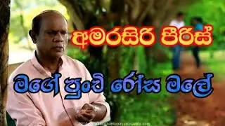 Mage punchi rosa male song with lyrics(මගේ පුංචි රෝස මලේ) Amarasiri Peiris