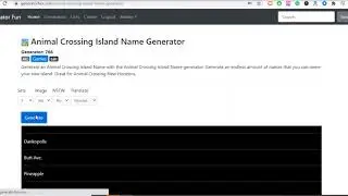 Animal Crossing Island Name Generator by GeneratorFun.com