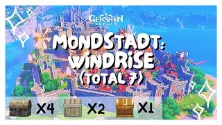 Mondstadt : Windrise | Treasure Chest Locations | Part-by-part Guide | Genshin Impact · 原神 |