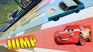 Lightning Mcqueen Vs DINOCO - BeamNG Drive #6