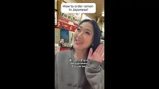 How to order ramen in Japanese