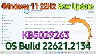 Windows 11 22H2 New Update In August | KB5029263