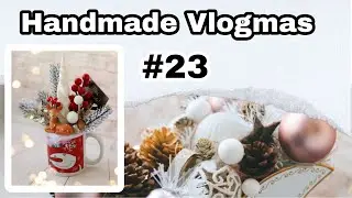 🎅 Handmade Vlogmas #23🎅 Cana pentru Crăciun/ Aranjament Sanie cu globuri