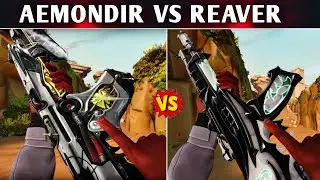 Aemondir Vandal VS Reaver Vandal Comparison || Which One Is The Best Vandal Skin In Valorant ||