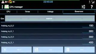 Android CPU high responsiveness settings - Pegasus