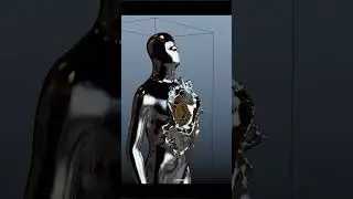 Man of steel glue simulation in Autodesk Maya