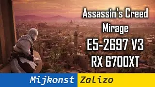 🇺🇦 Assassin’s Creed Mirage – тестую Xeon E5-2697 V3 з RX 6700XT, 1080p, 1440p