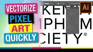 How to Vectorize Pixel Based Art with Image Trace in Adobe Illustrator