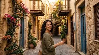 Hidden Chania — Walking Through Streets Tourists Never Find | Crete 4K
